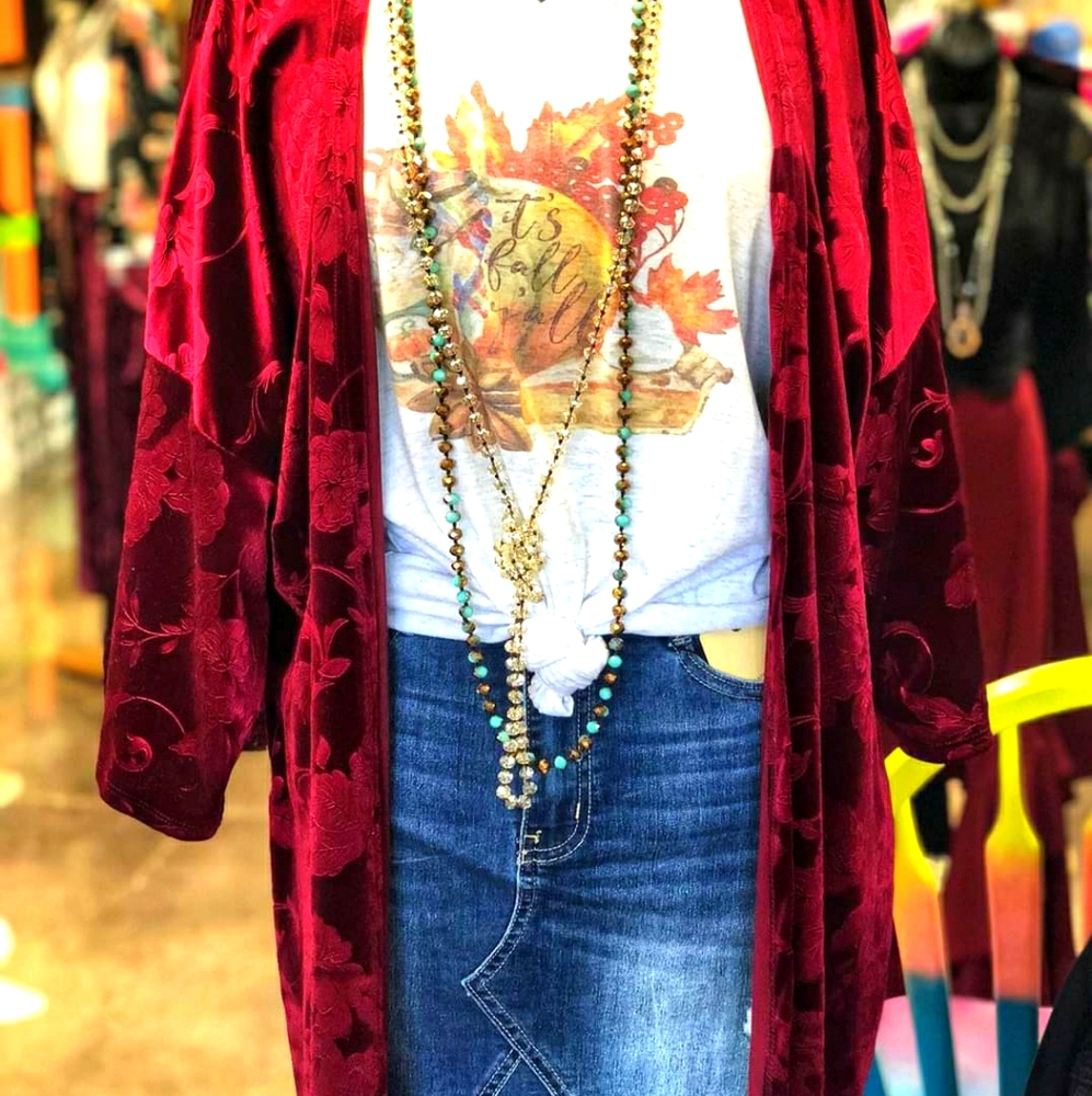 Red Kimono/Cardigan